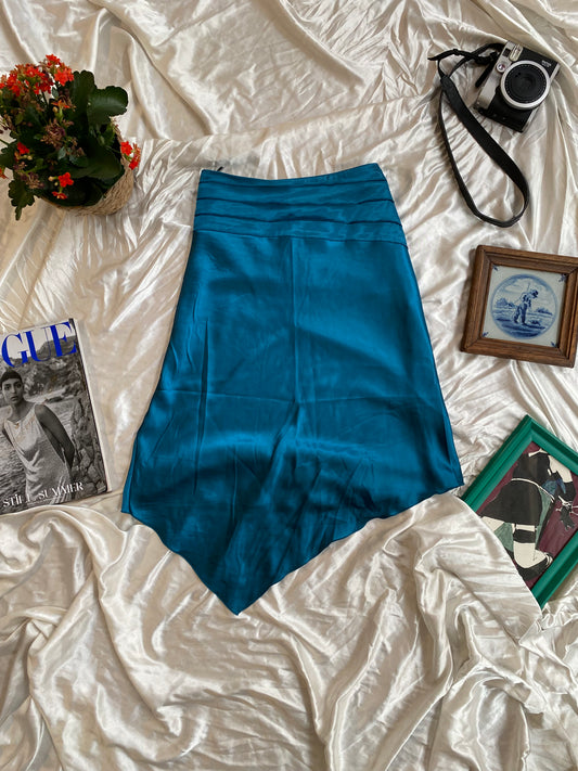 Brand new Toi& Moi petrol satin skirt