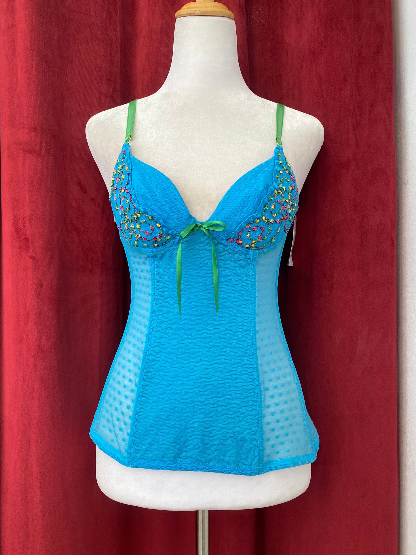 Azure Muse embellished corset