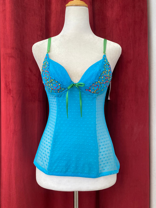 Azure Muse embellished corset