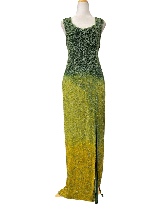 The royal gown in geeen