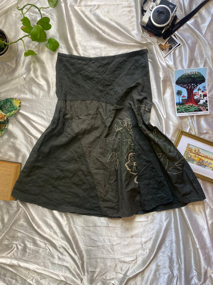 Morgan Green midi skirt