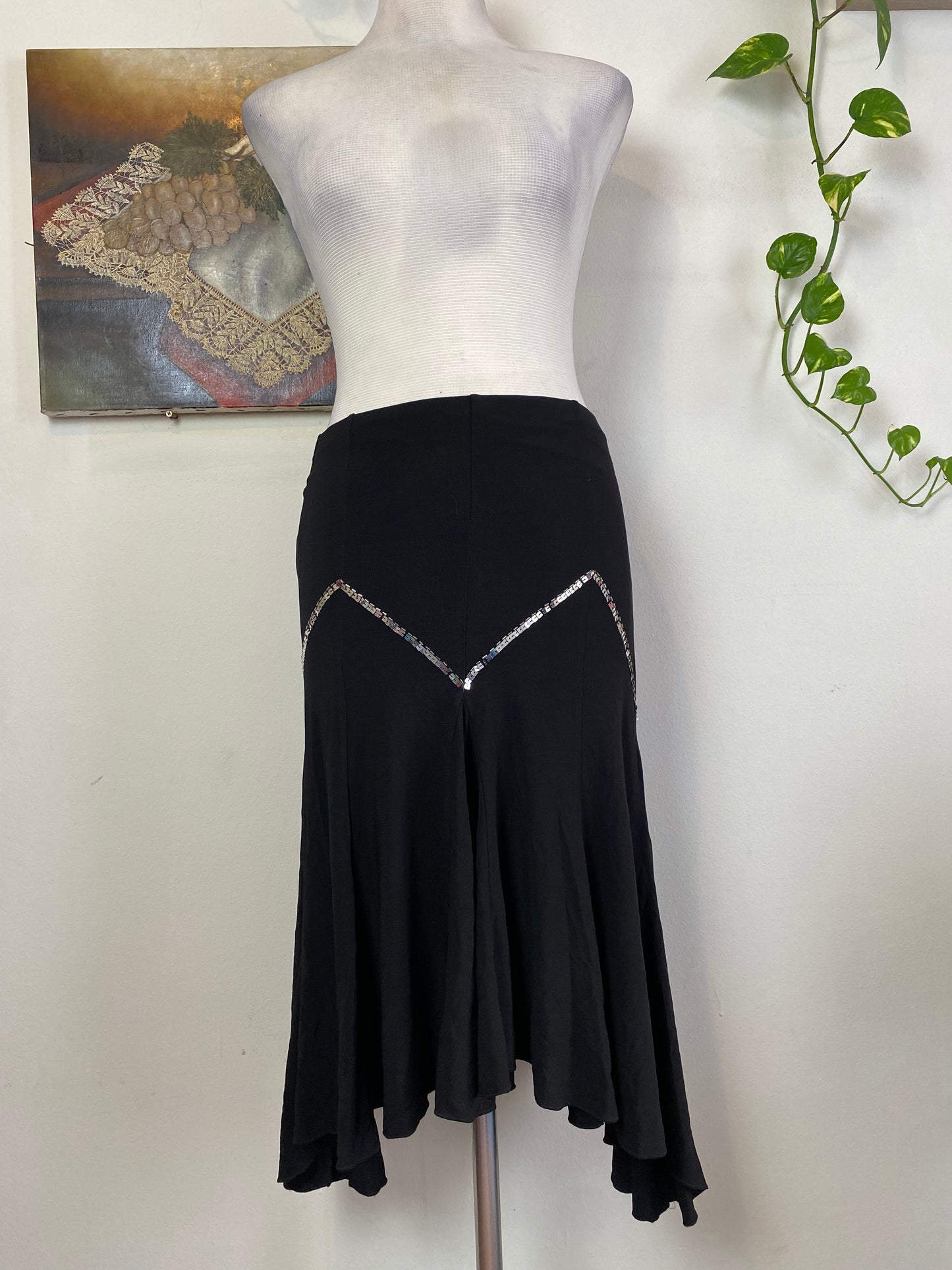 Brand new y2k ruffled sequin skirt