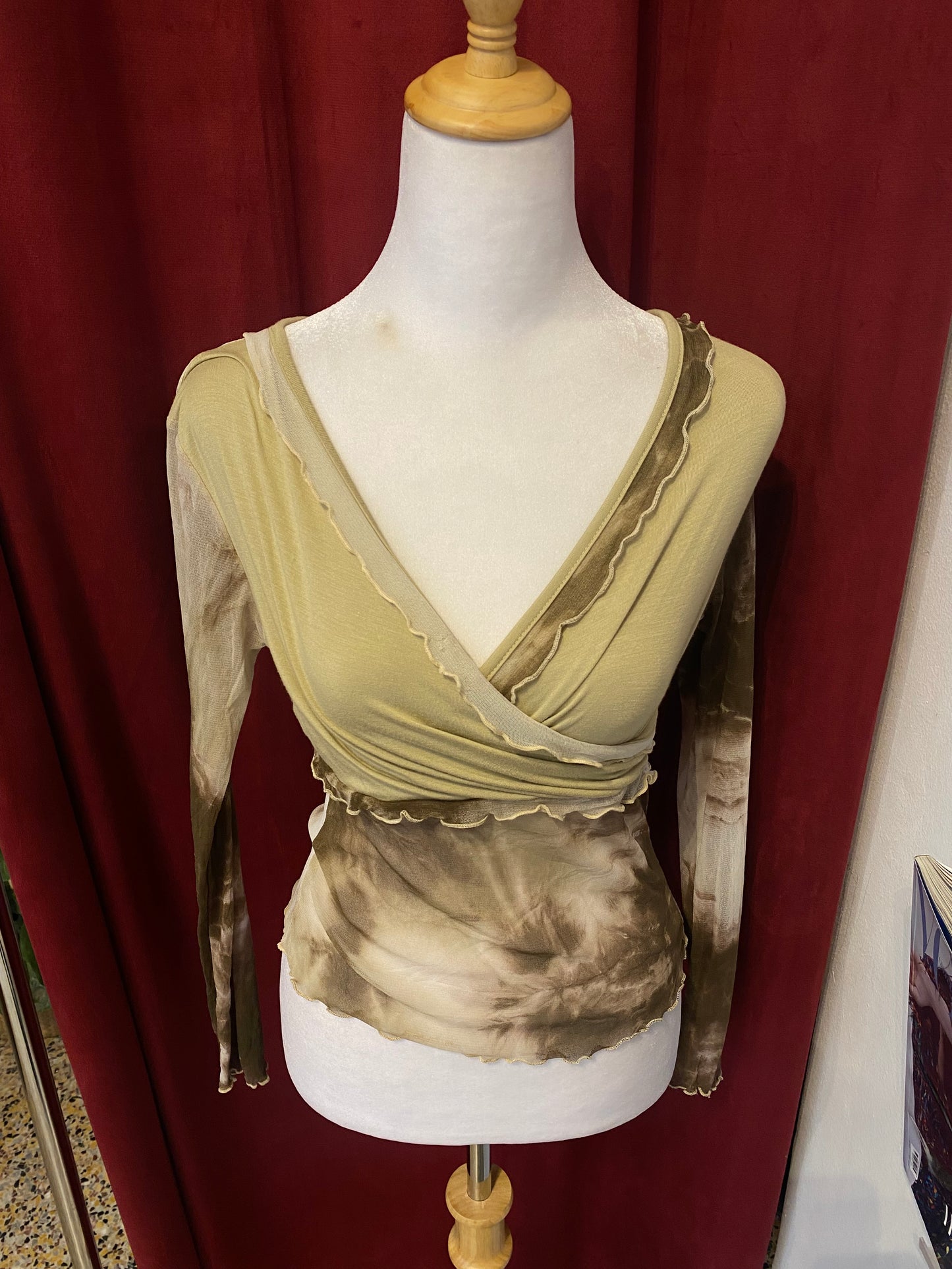 Fairy see through beige top 🧚