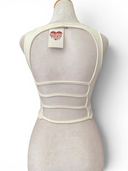 White open back top