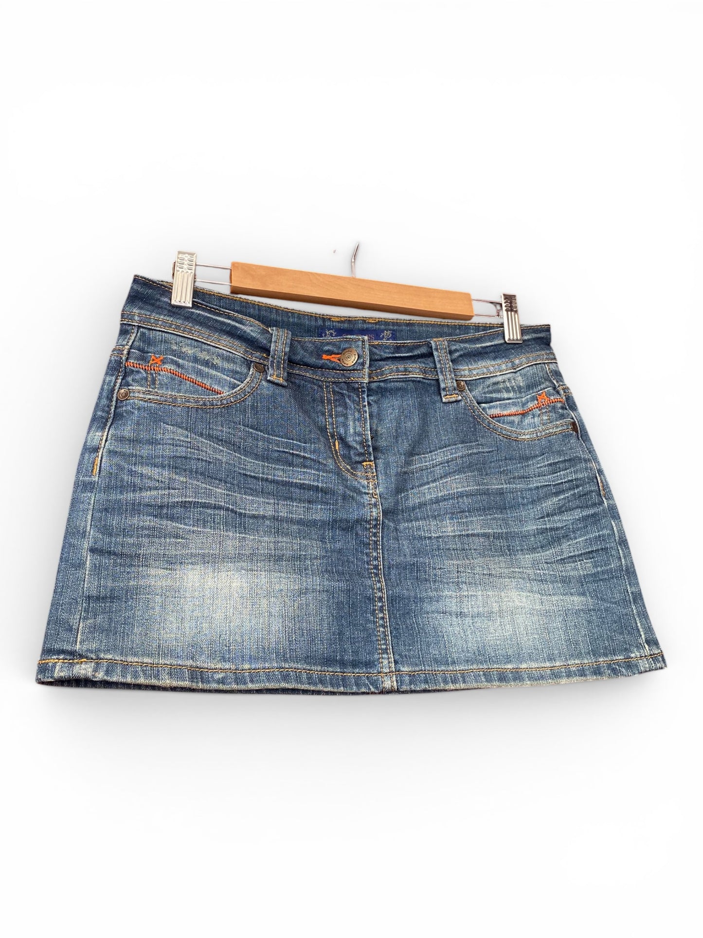 Denim mini skirt