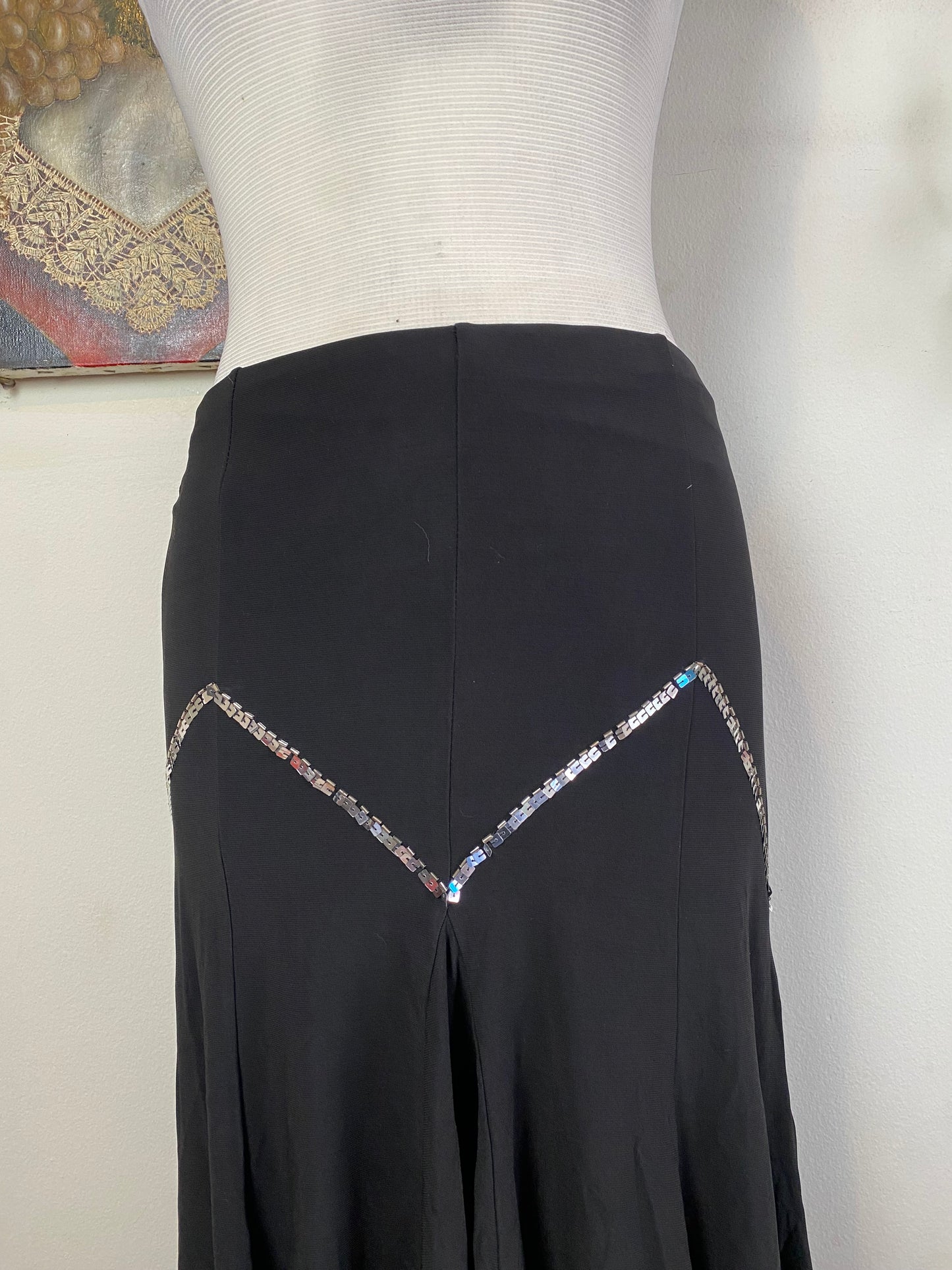 Brand new y2k ruffled sequin skirt