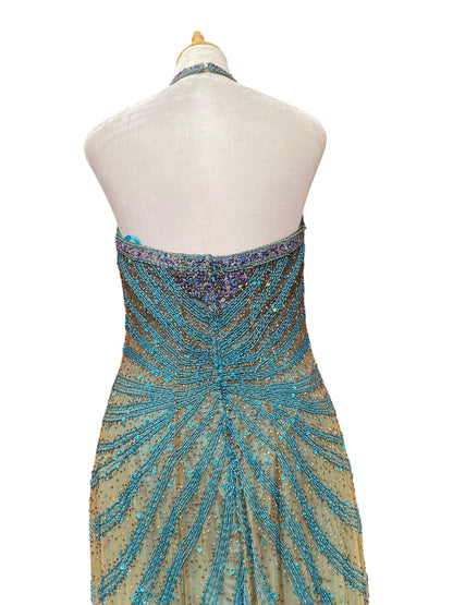 100% silk “The ocean gown”