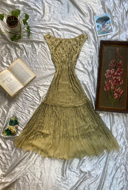 Seraphine Beaded Silk Gown