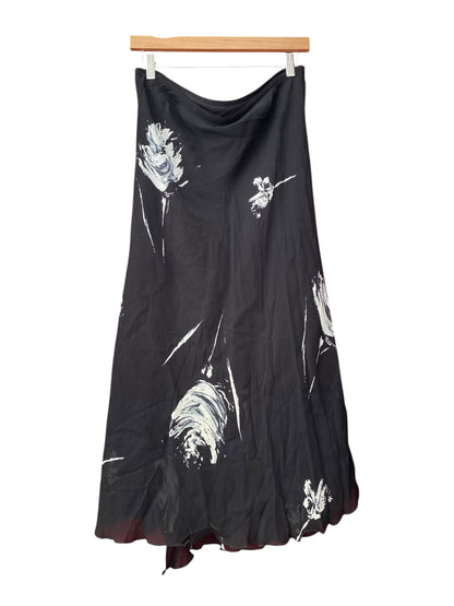 Black floral maxi skirt 🖤