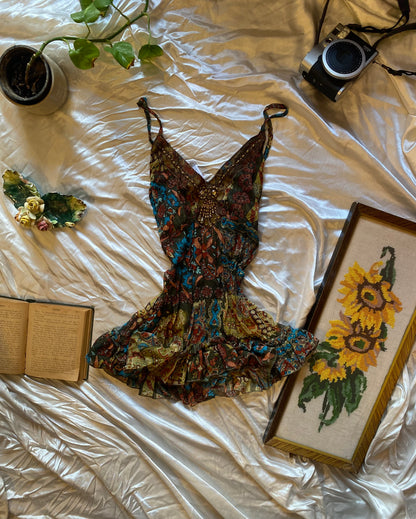 Silk based brand new beaded top