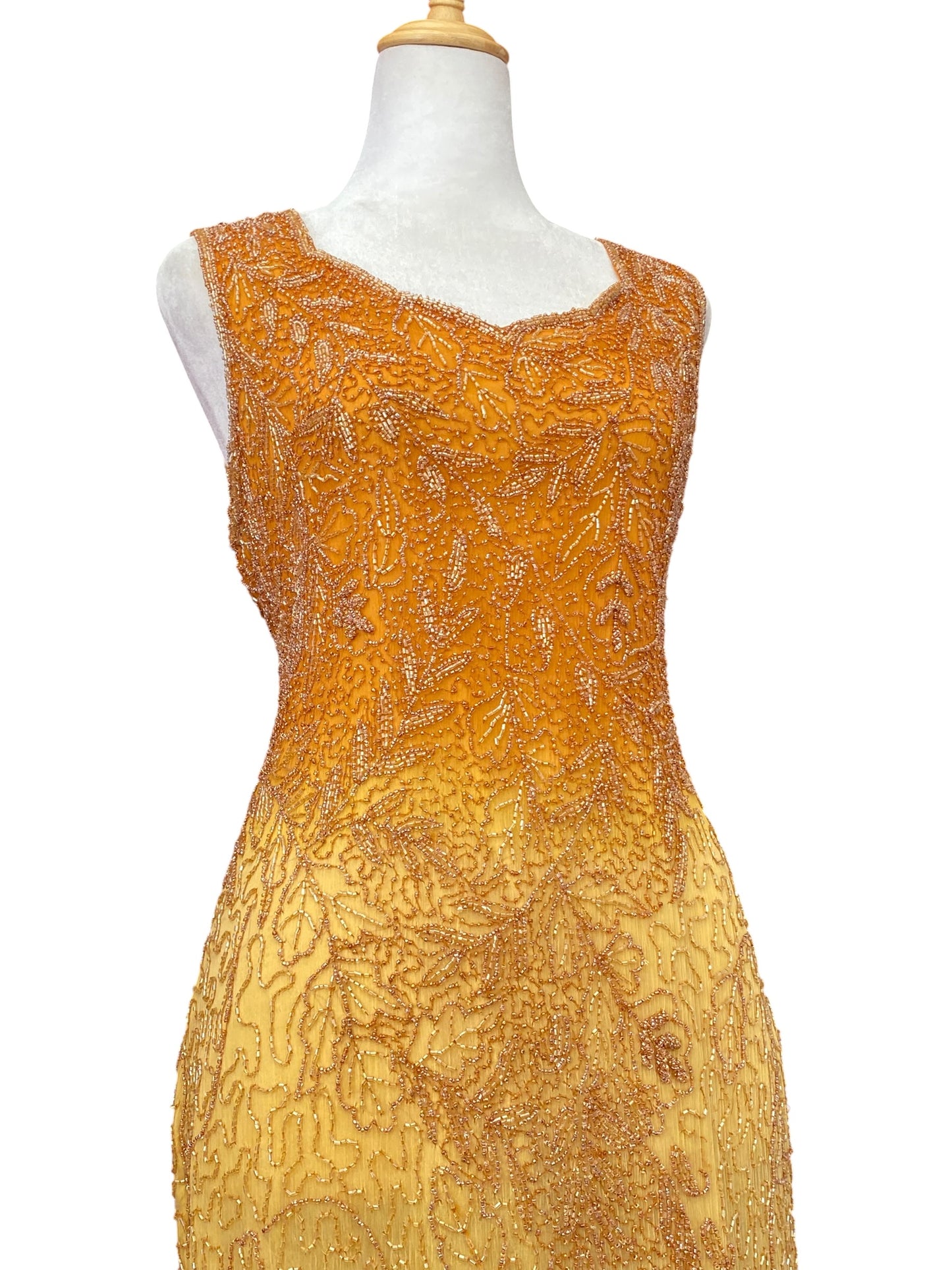 The royal gown in orange