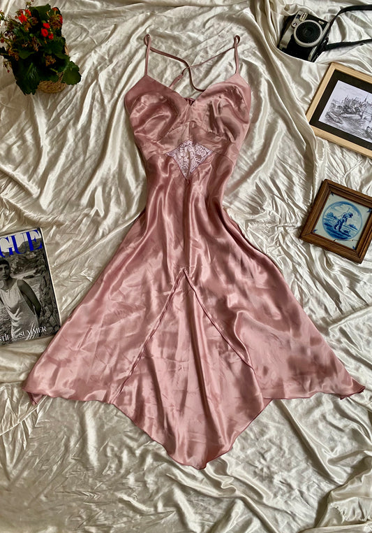 Satin baby pink fairy dress 🧚