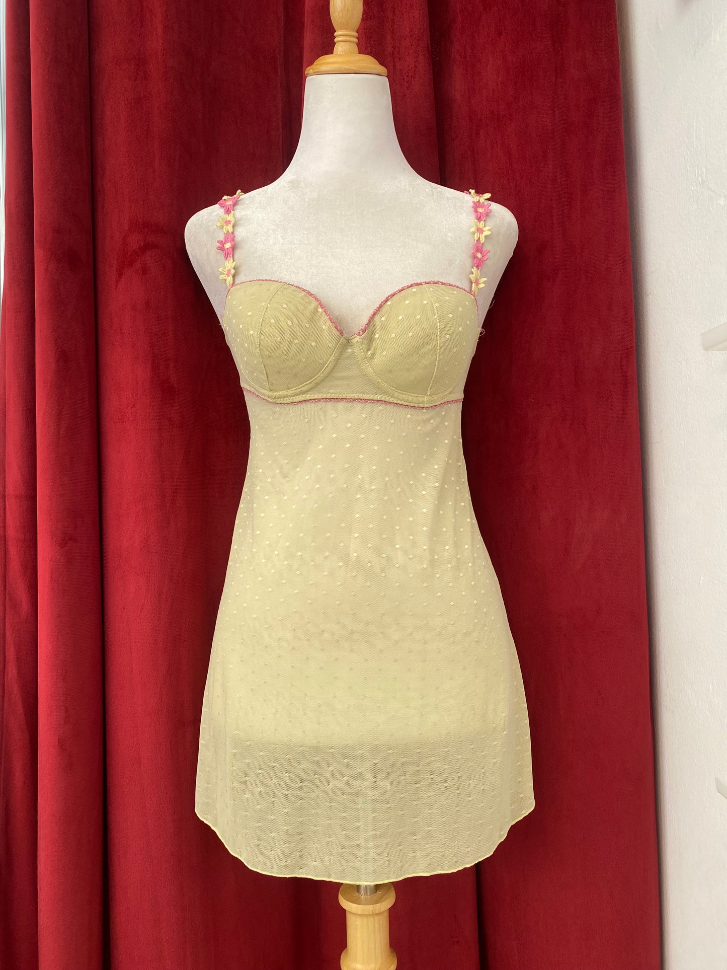Butter yellow floral babydoll
