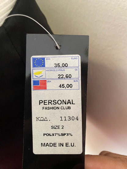 Brand new black satin mini skirt