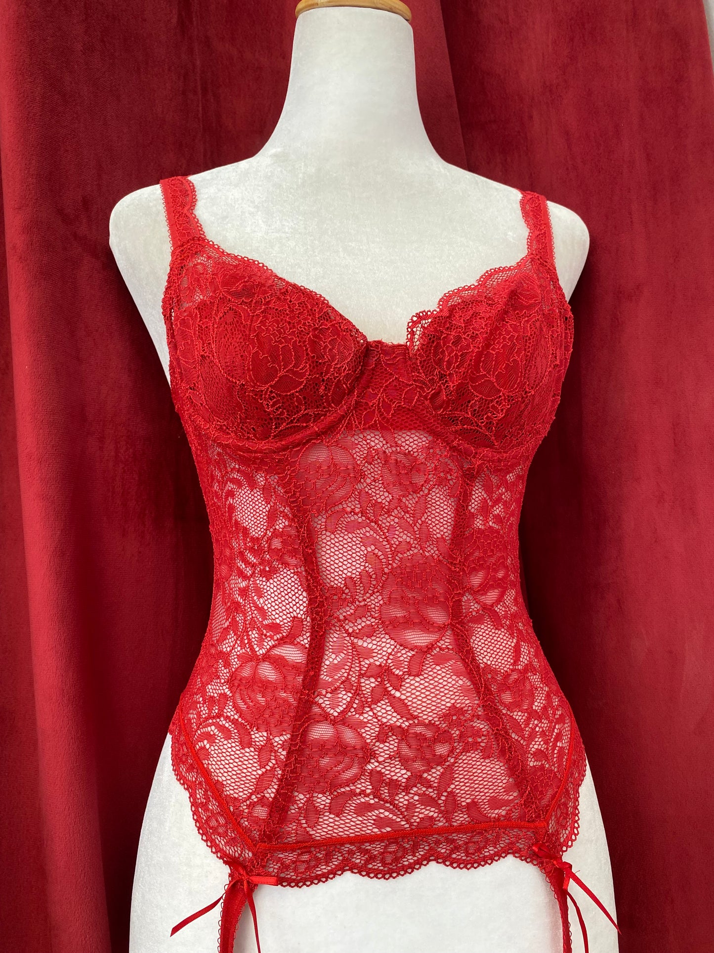 Rouge Jardin Embroidered corset