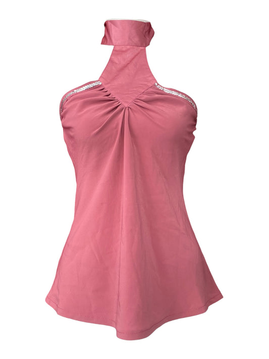 Dusty pink halter top