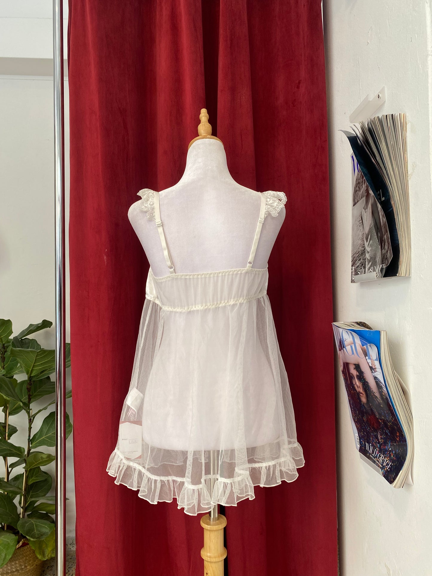 White sequin lace corset ✨