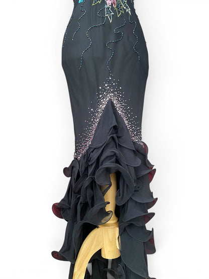 100% silk princess gown 🖤