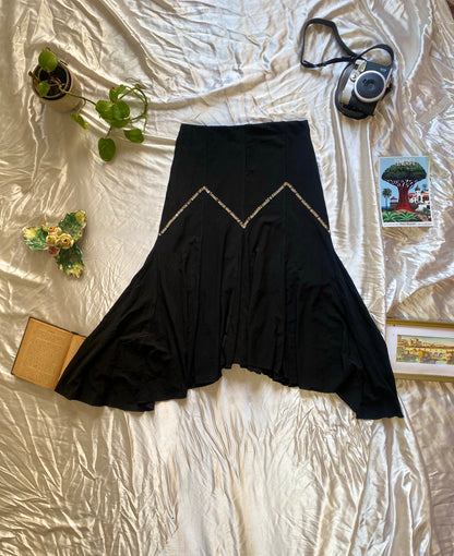 Brand new y2k ruffled sequin skirt