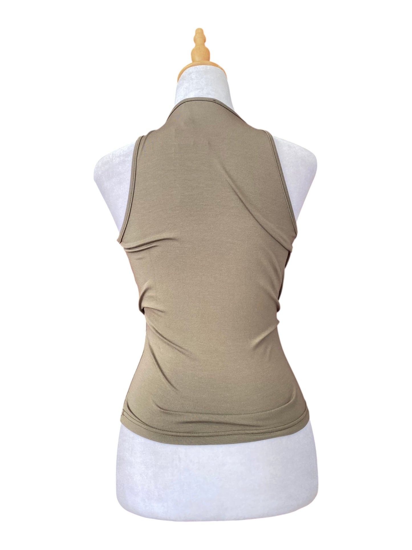 Khaki sequin crop top ✨