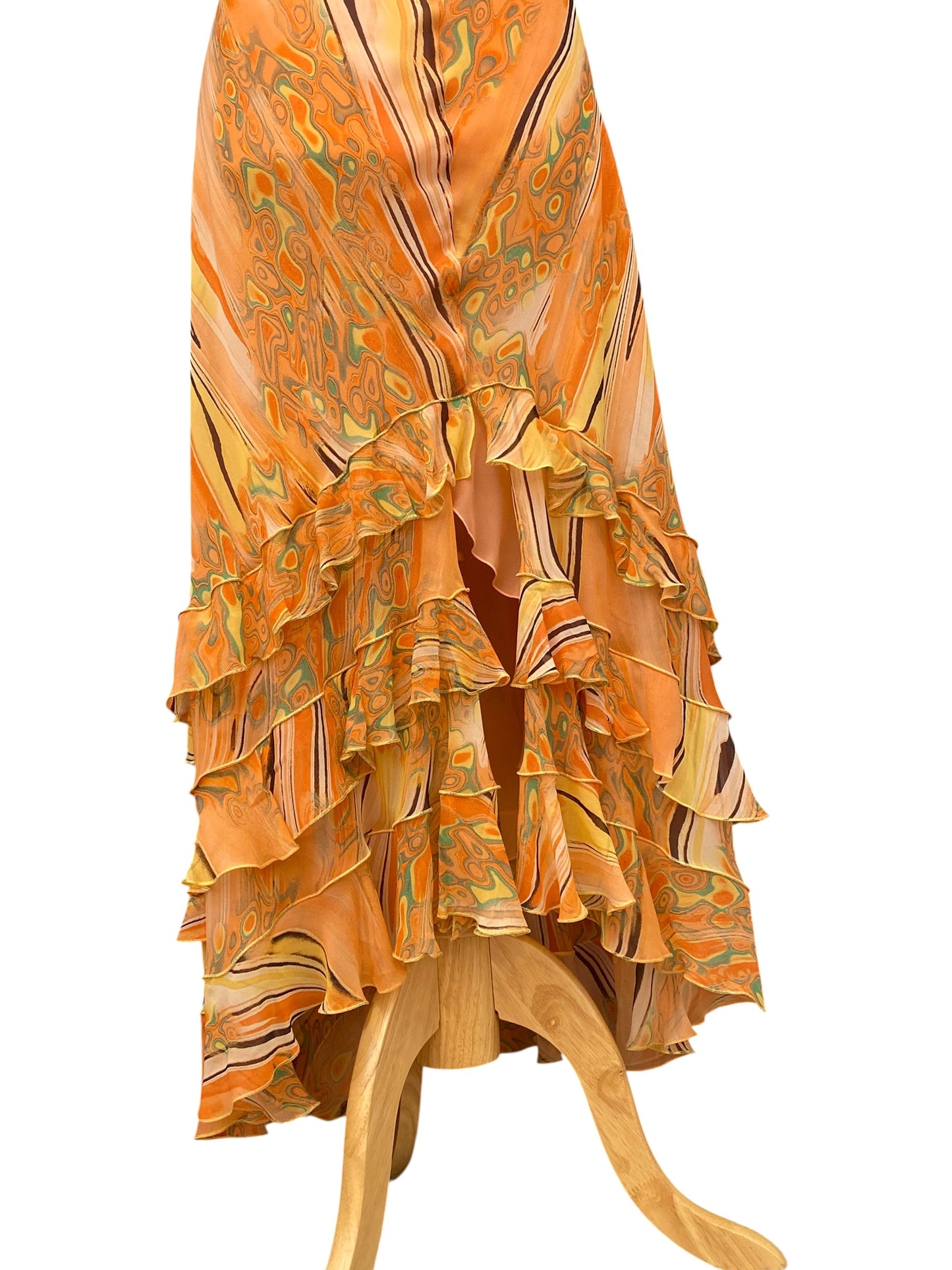 100% silk sunset dress