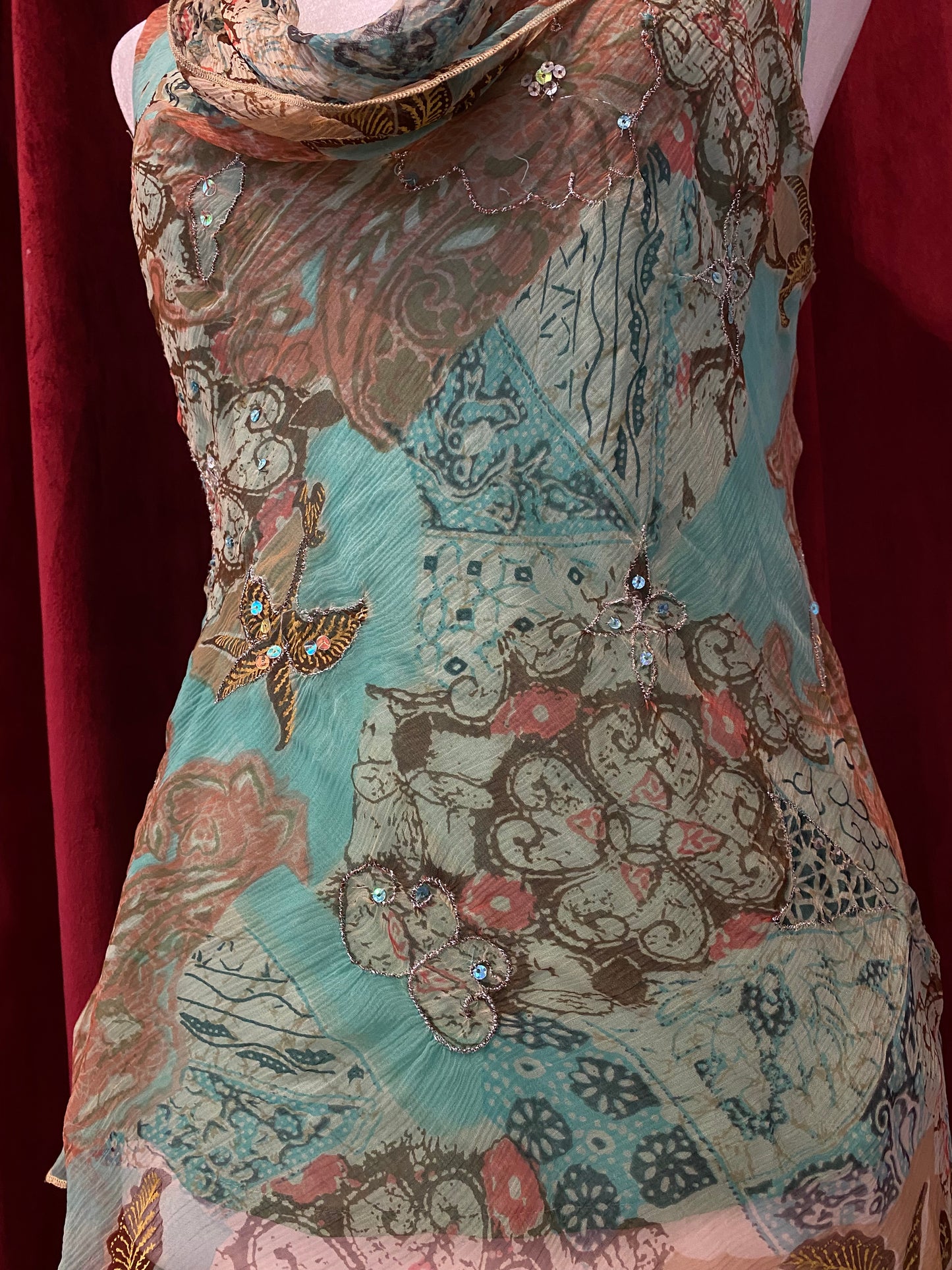 100% silk brand new K Derhy fairy top 🧚