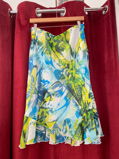 Multicoloured tropical skirt