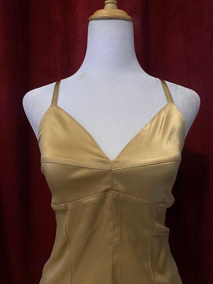 Brand new gold satin corset top 🌟