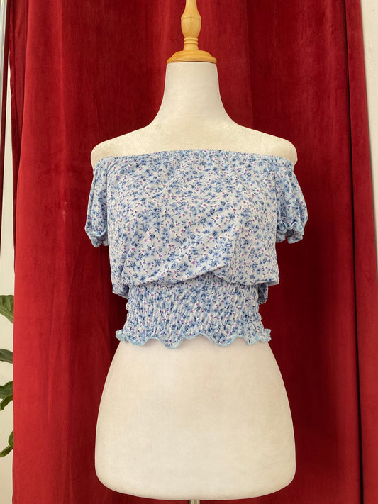 Light blue boho top