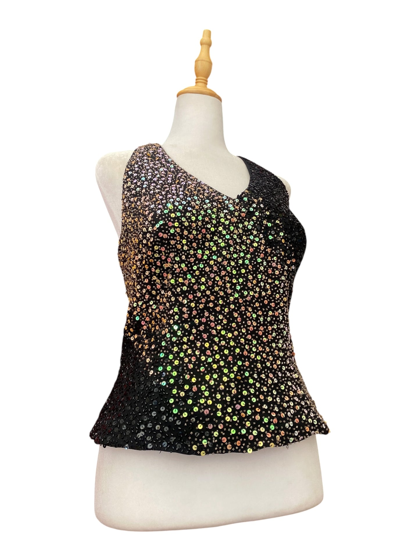 100% silk handbeaded top