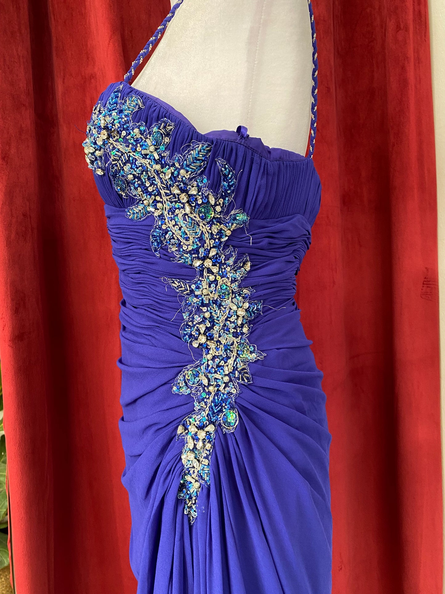 Rich purple bodycon princess dress
