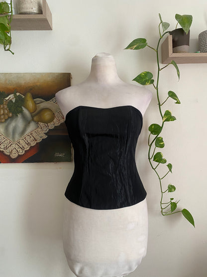 Brand new liquid organza fitted corset