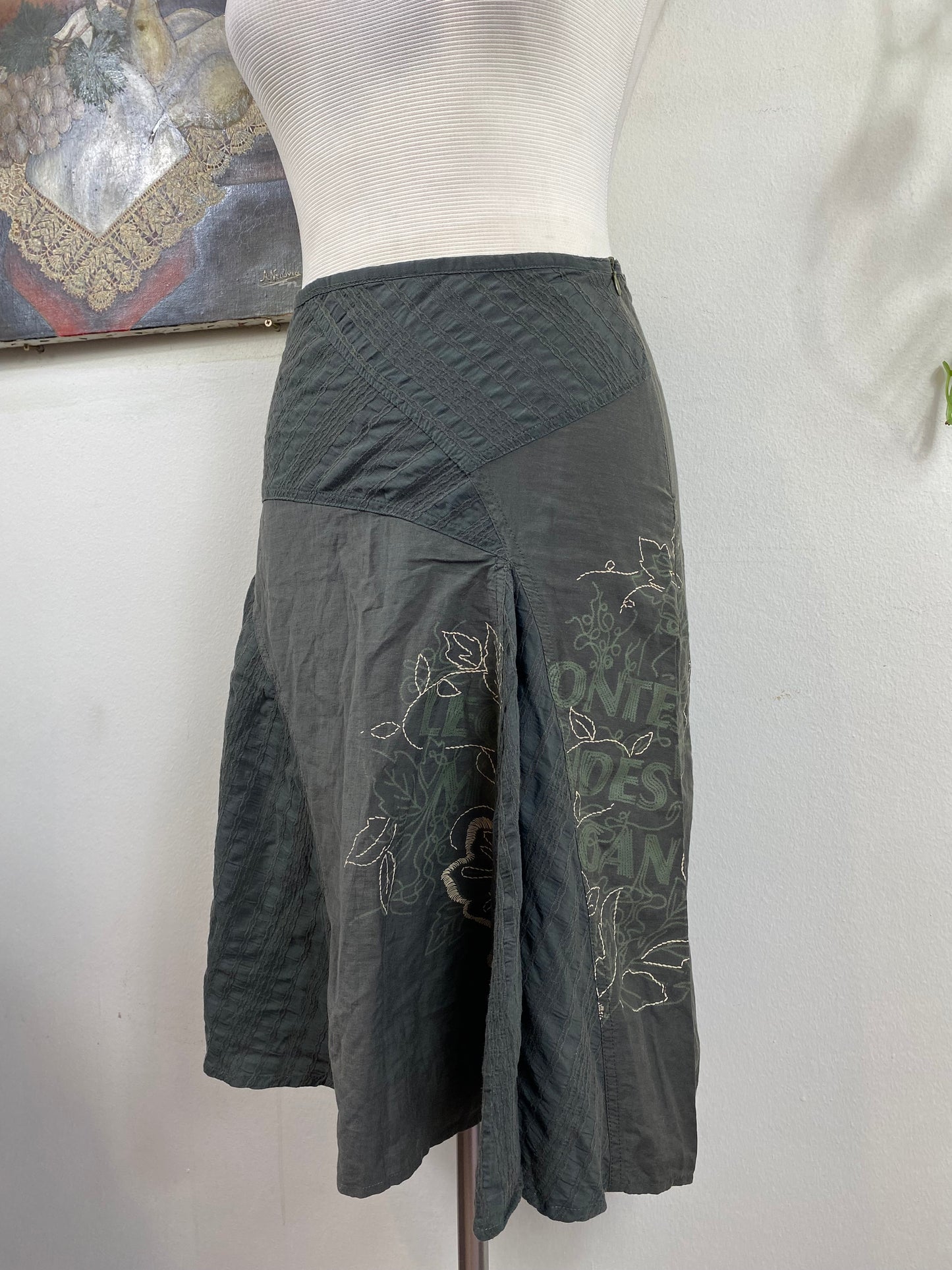 Morgan Green midi skirt