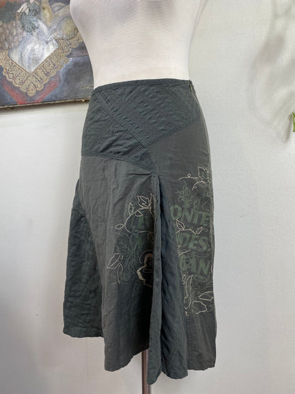 Morgan Green midi skirt