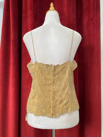 The Opaline Garden Silk Camisole