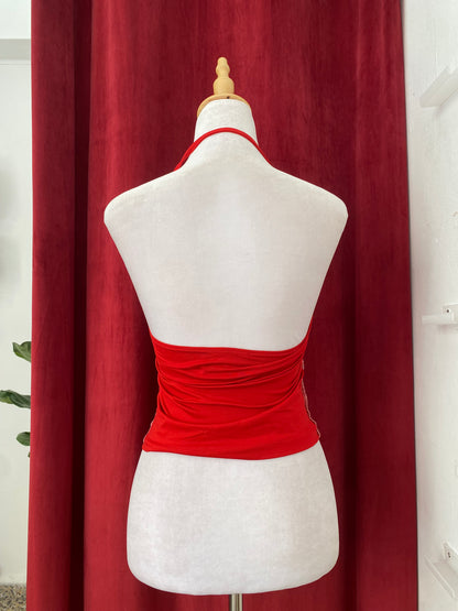 Red y2k top