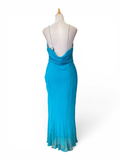Baby blue maxi sequin gown 🦋