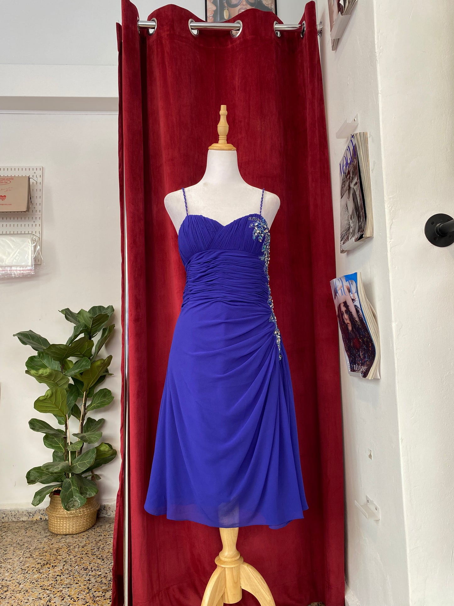 Rich purple bodycon princess dress