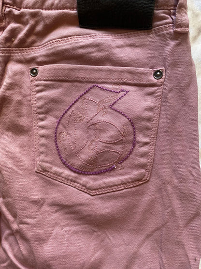 John Galliano capri pink pants