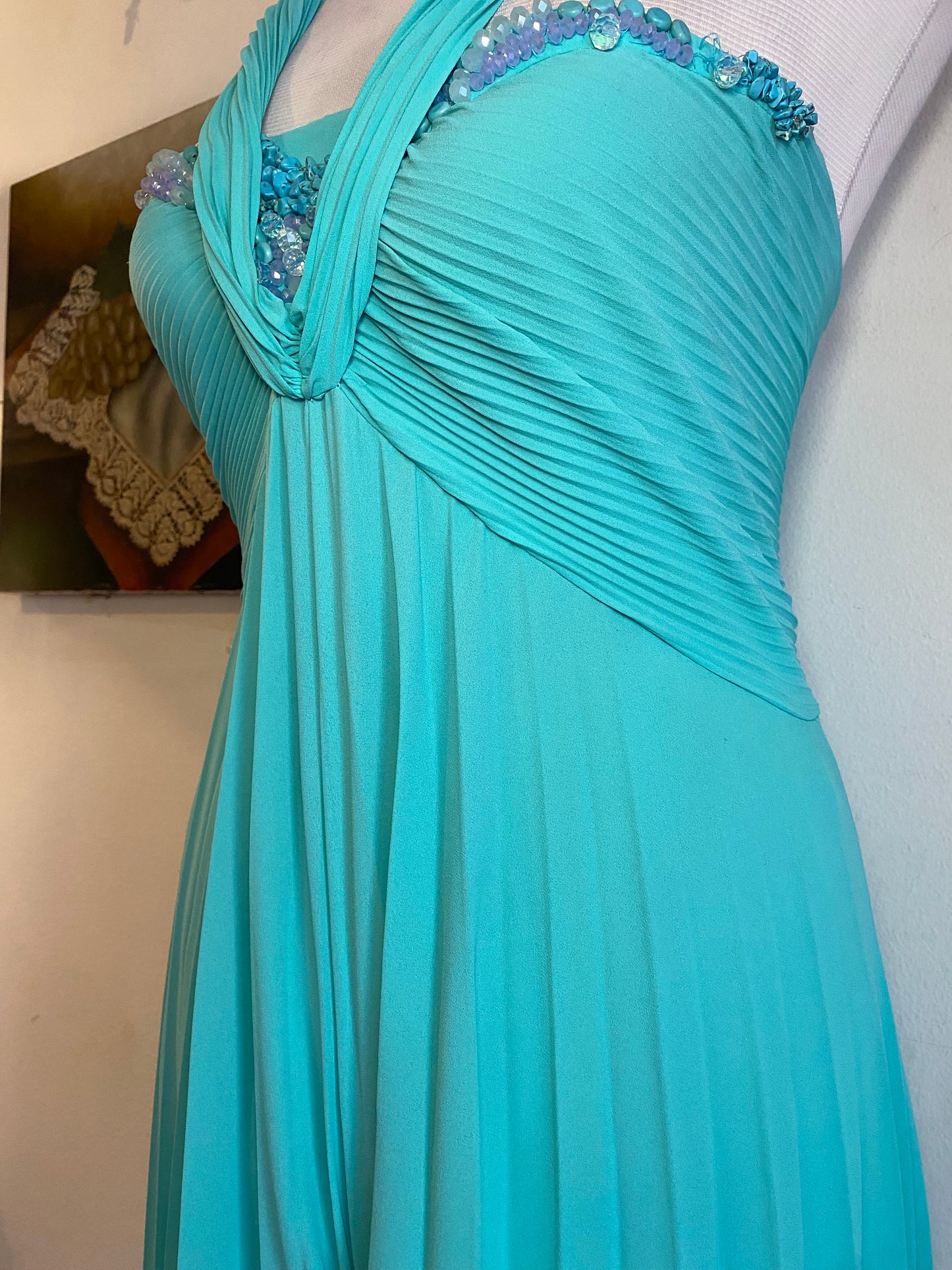 Haute couture jumpsuit brand new with corseted top