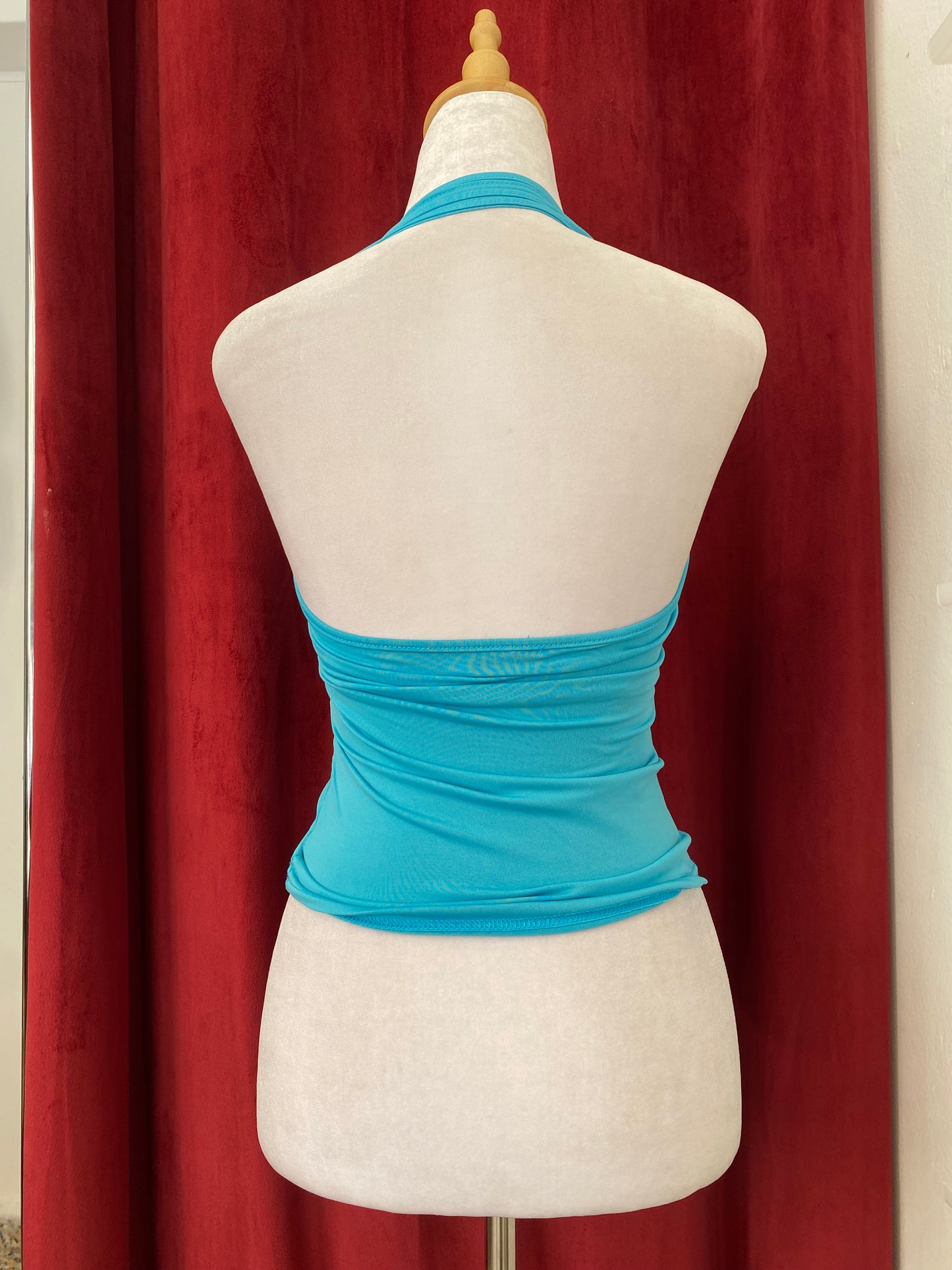Light blue y2k ring top