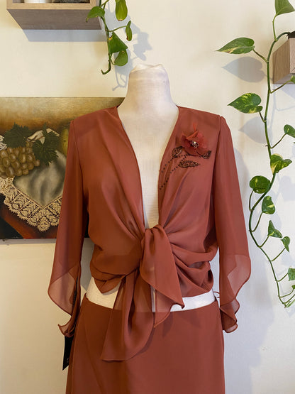 2 piece set brand new with handbeaded details