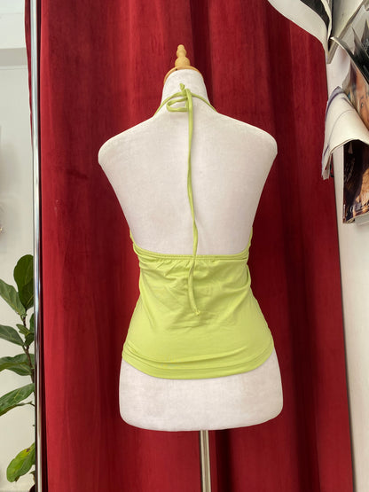 Light green halter top