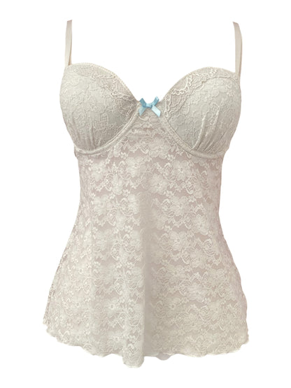 Ivory grace lace bustier