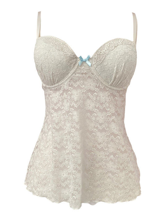 Ivory grace lace bustier