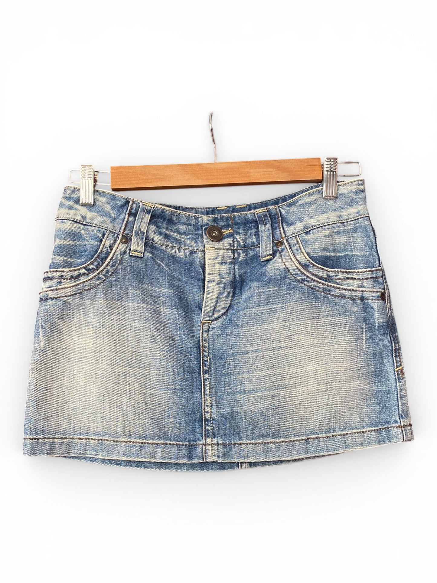 Mini denim skirt