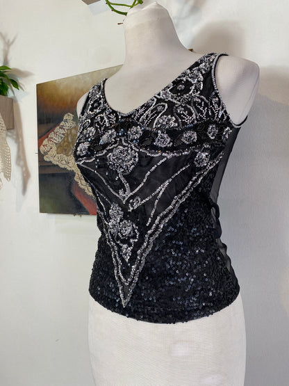 Brand new handbeaded 90s top