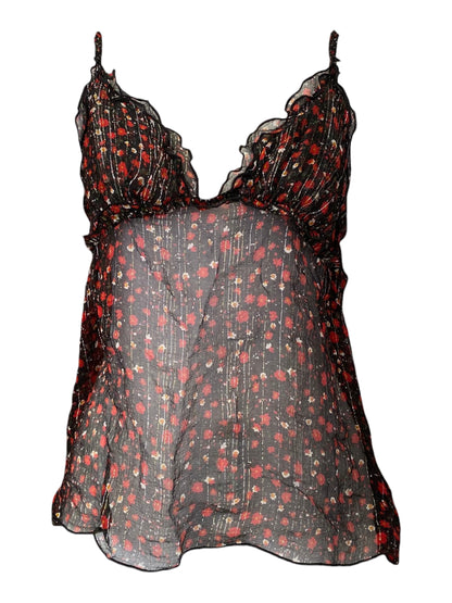 Lingerie see through top with floral details 💐