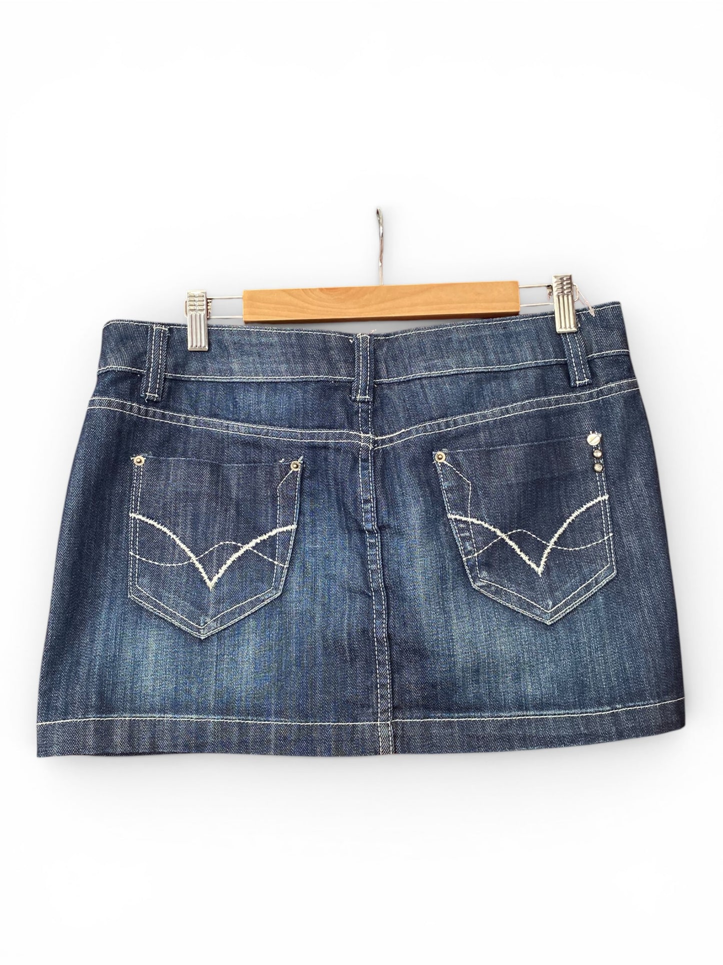 Mini denim skirt