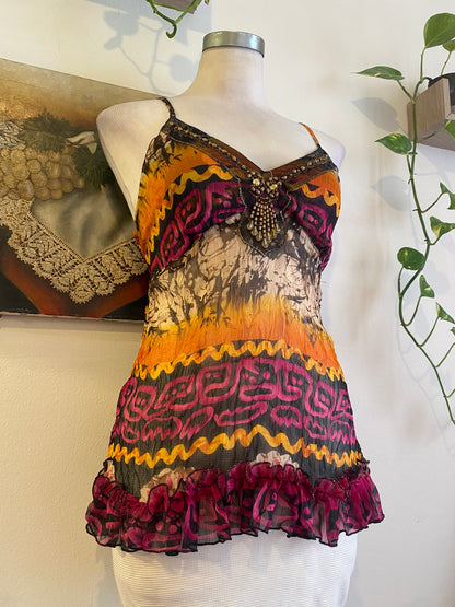 Silk based brand new sequin top